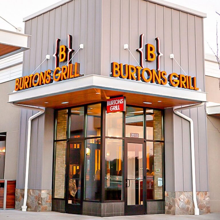 Burtons Grill & Bar Charlottesville Menu