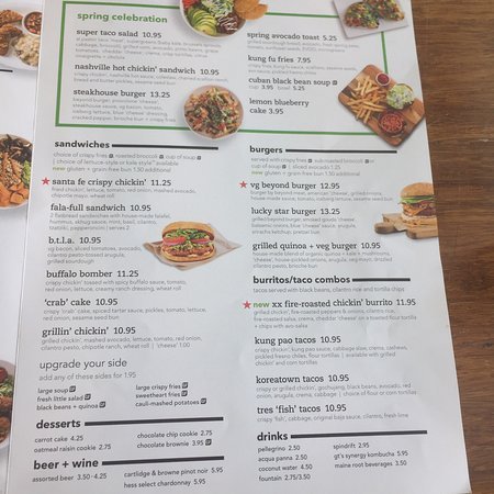 Veggie Grill Menu