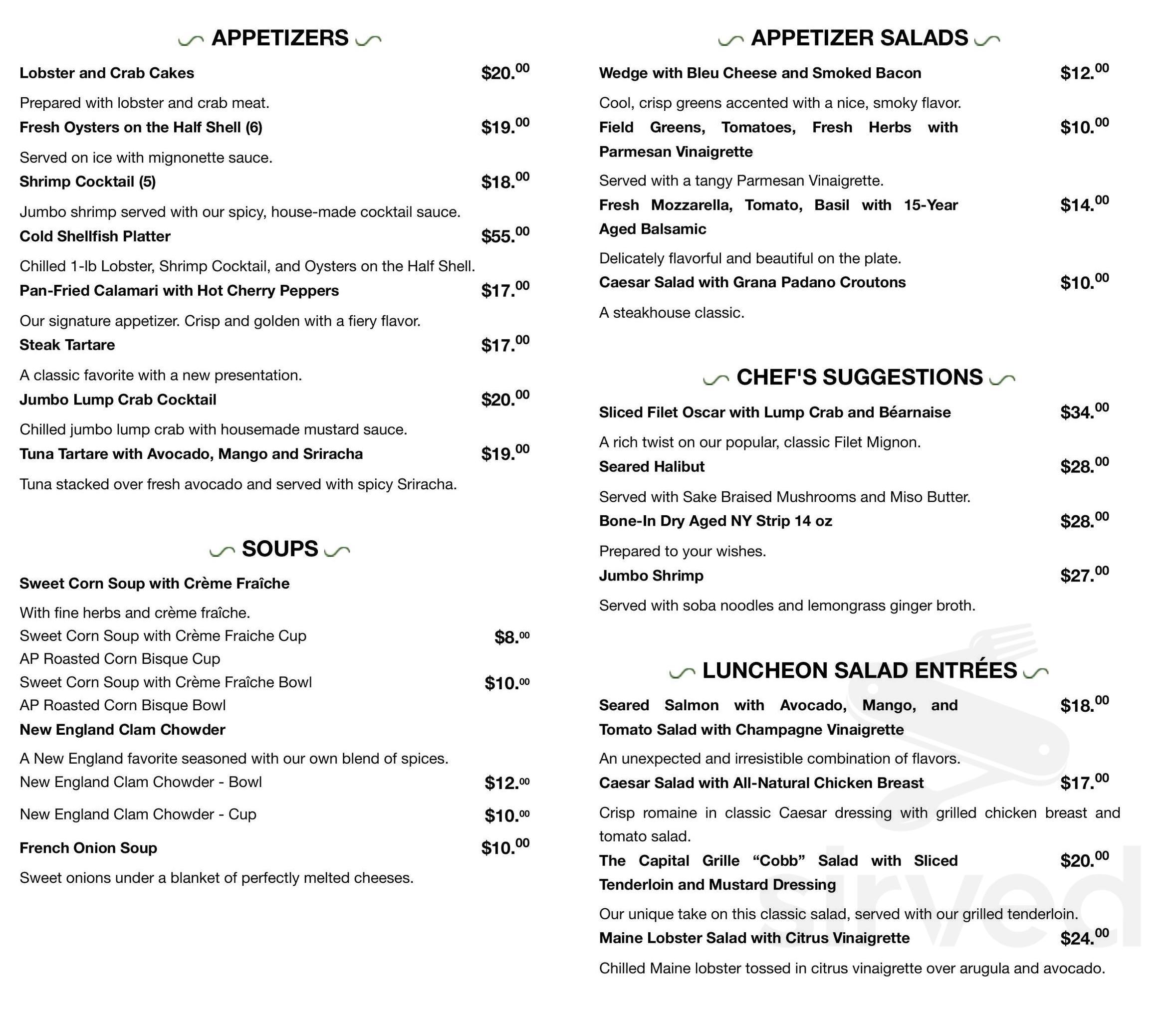 capital grill menu 3250038