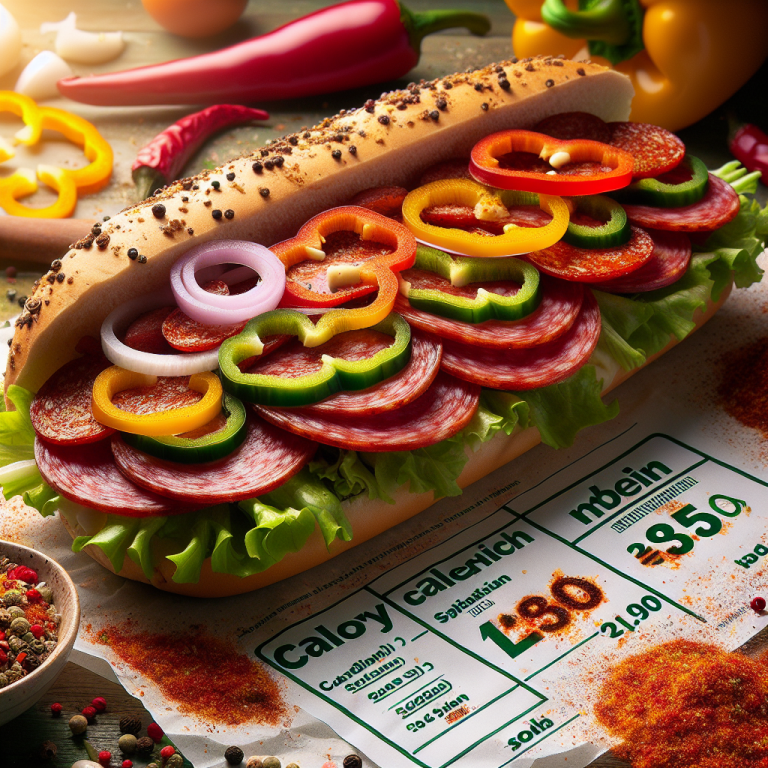 subway spicy italian calories