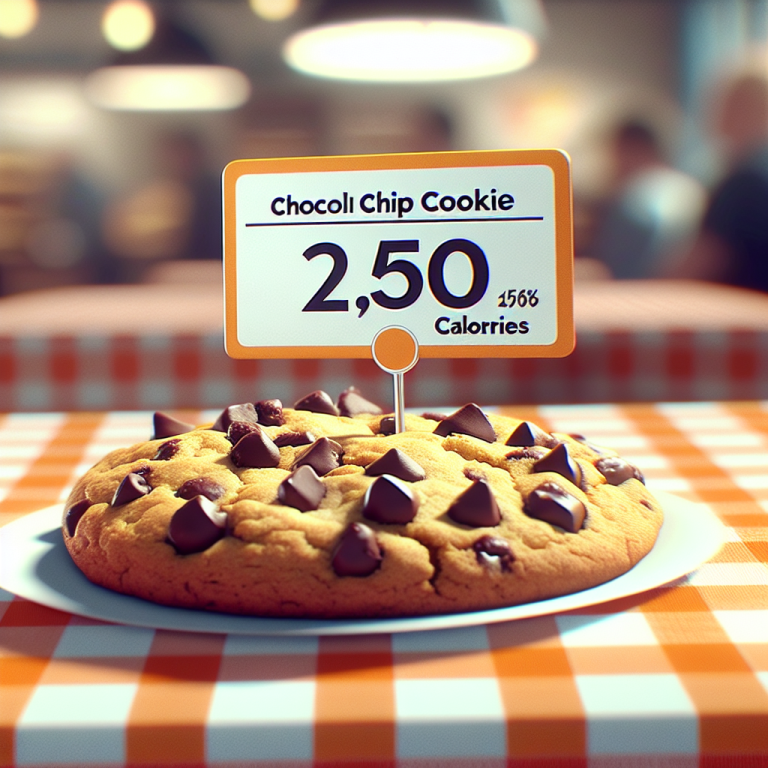 calories chocolate chip cookie subway