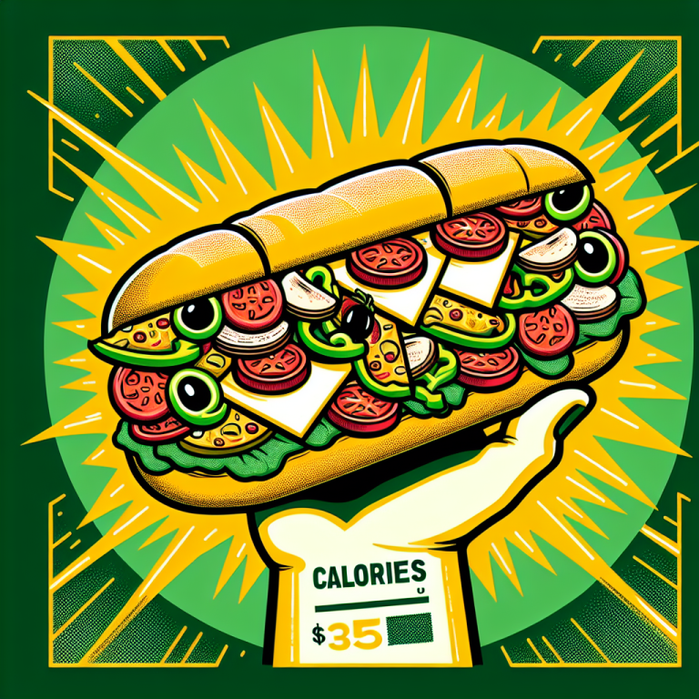 pizza subway calories