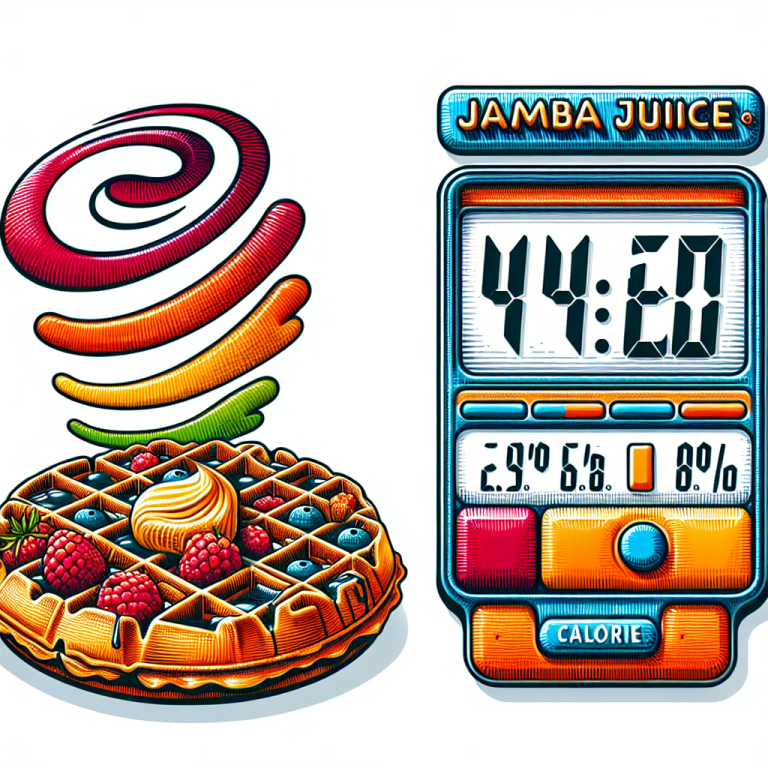 jamba juice waffle calories