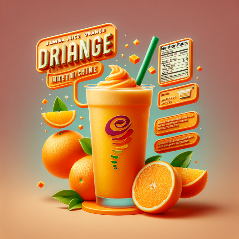 jamba juice orange dream machine calories