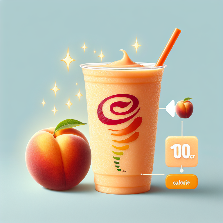 jamba juice peach pleasure calories