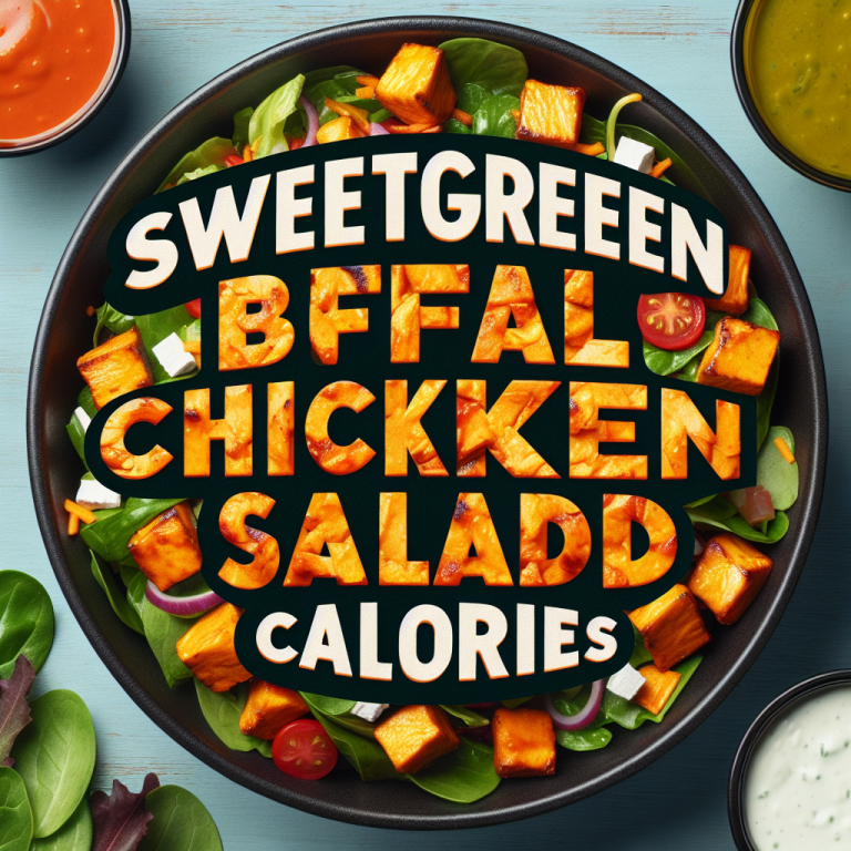 Sweetgreen Buffalo Chicken Salad Calories