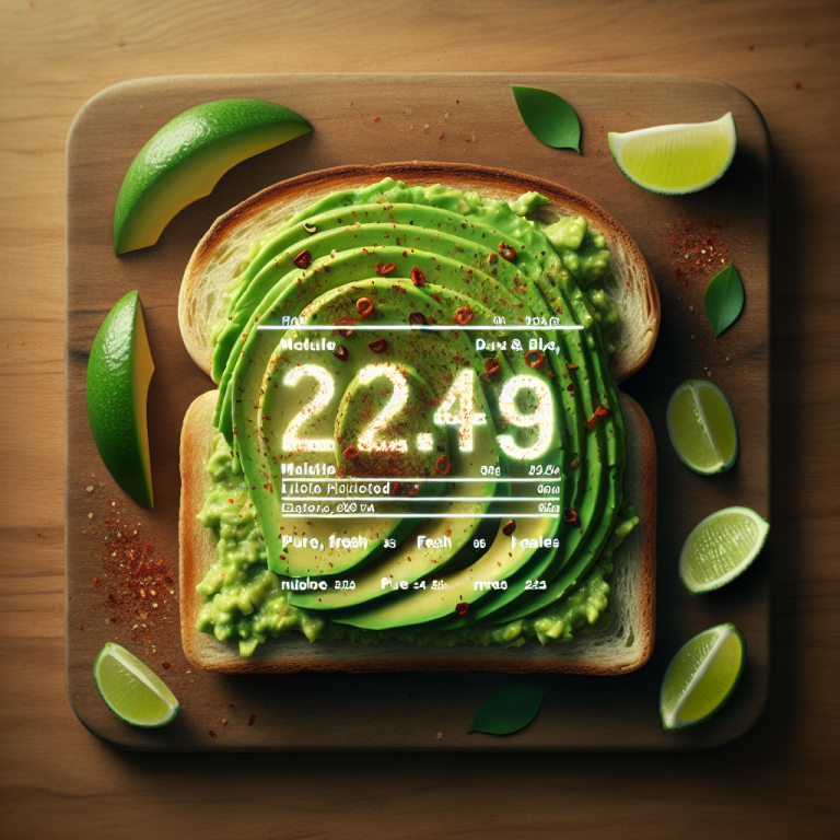 jasonʼs deli avocado toast calories