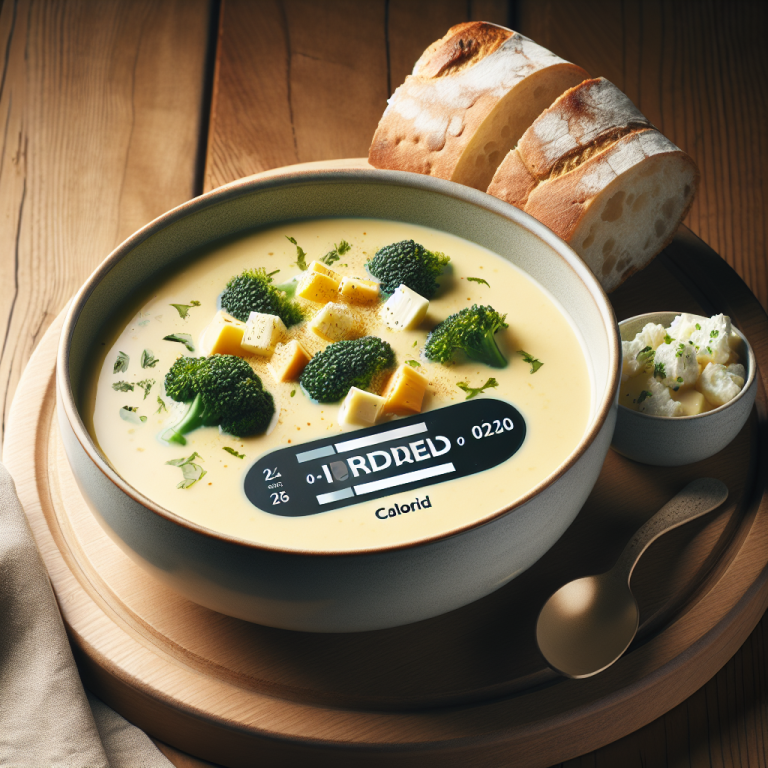 jasonʼs deli broccoli cheese soup calories