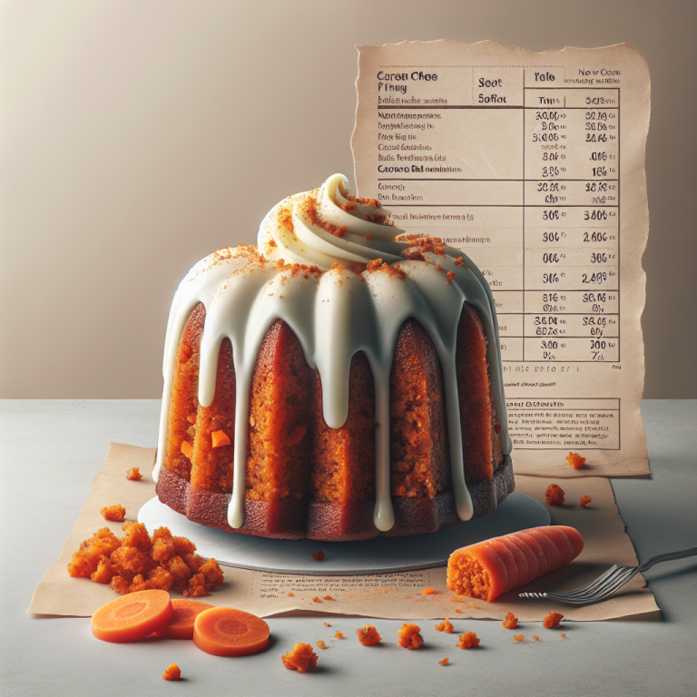 nothing bundt cakes carrot bundtlet calories.