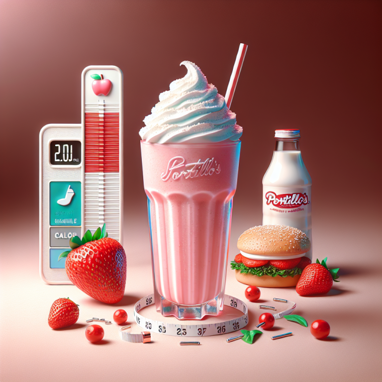 portilloʼs strawberry shake calories