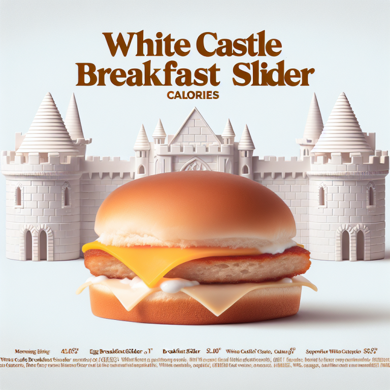 White Castle Breakfast Slider Calories