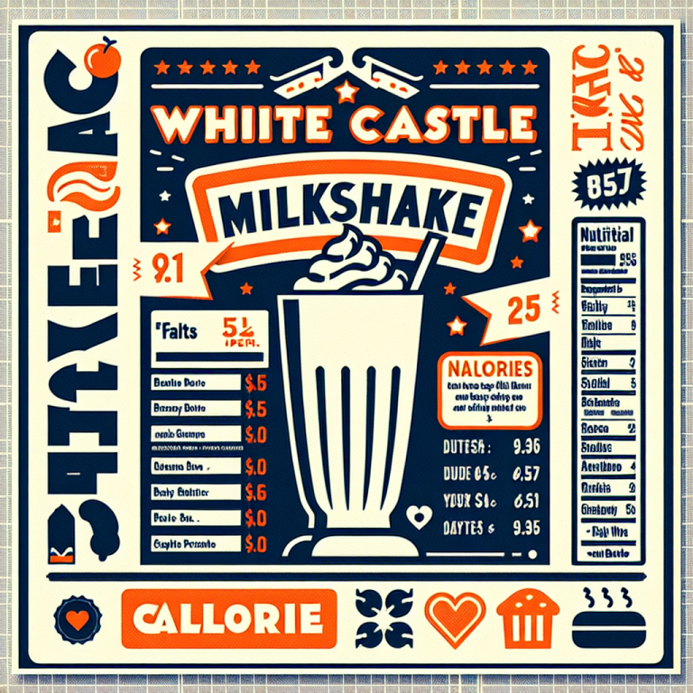 White Castle Milkshake Calories