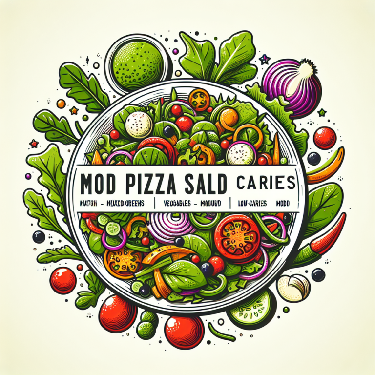 mod pizza salad calories