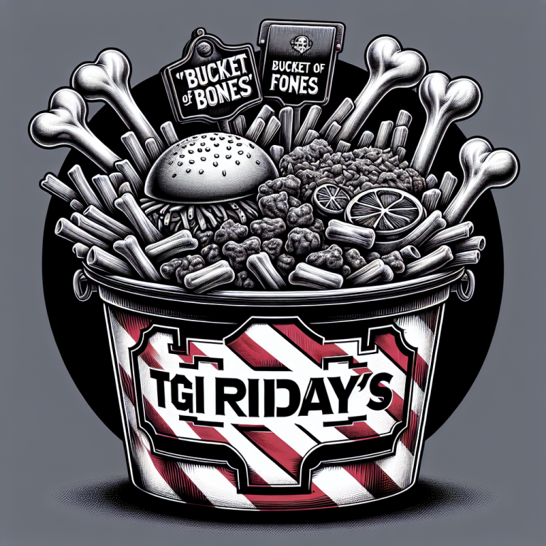 tgi fridays bucket of bones calories