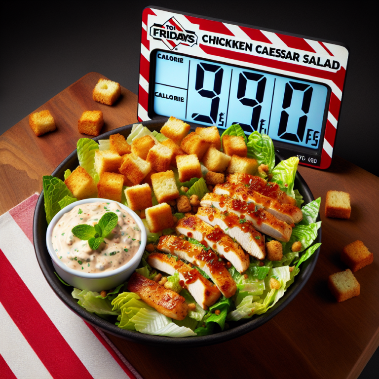 tgi fridays chicken caesar salad calories