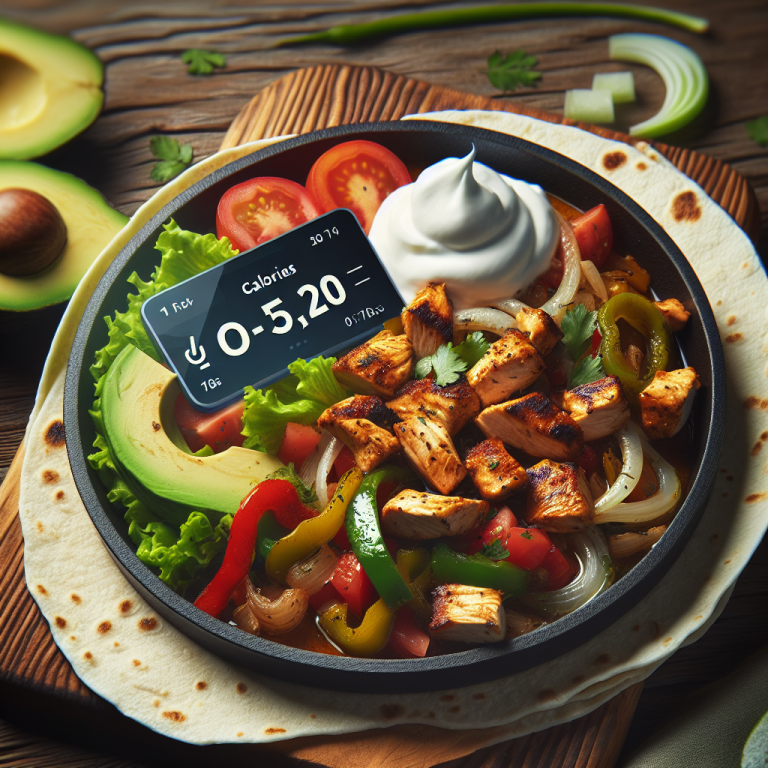 tgi fridays chicken fajitas calories