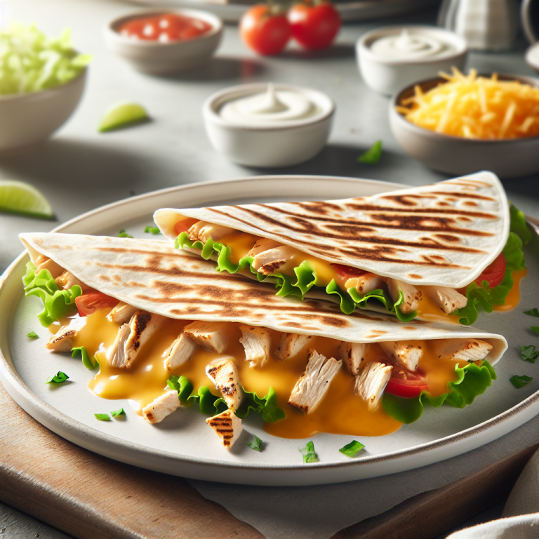 tgi fridays chicken quesadilla calories