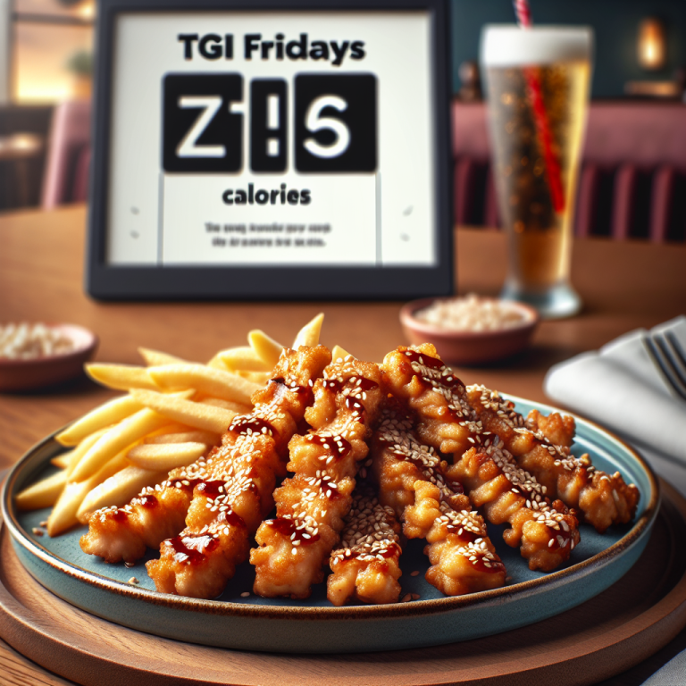 tgi fridays sesame chicken strips calories