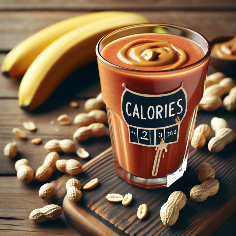 smoothie king peanut butter calories