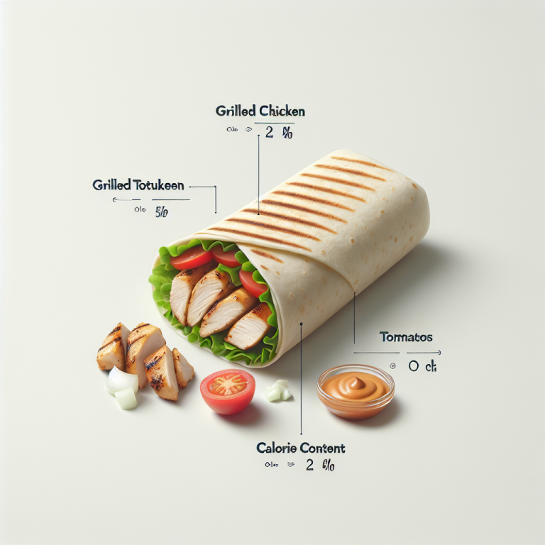 tim hortons chicken wrap calories