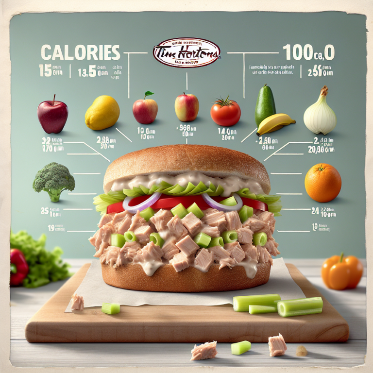 tim hortons tuna sandwich calories