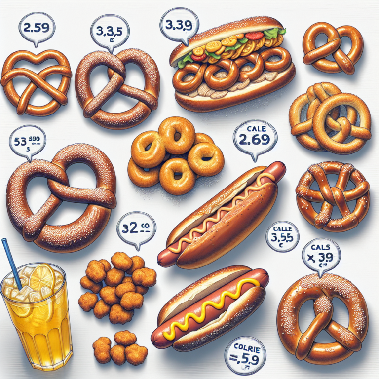 auntie anneʼs calorie menu