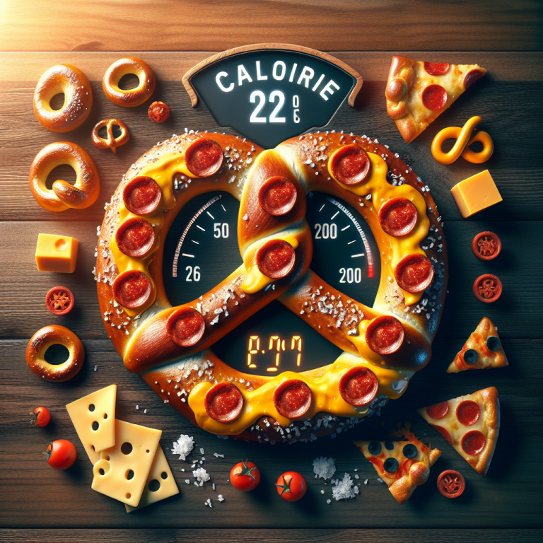 auntie anneʼs pizza pretzel calories