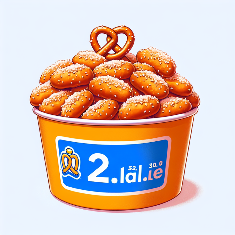 auntie anneʼs large pretzel nuggets calories