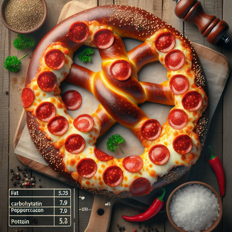 auntie anneʼs pepperoni pretzel calories