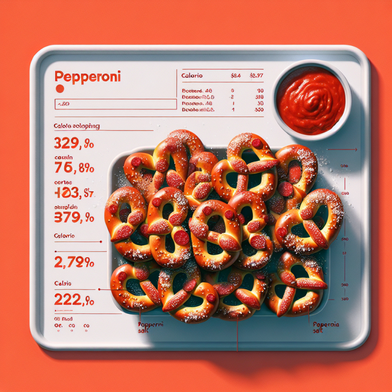 auntie anneʼs pepperoni pretzel bites calories