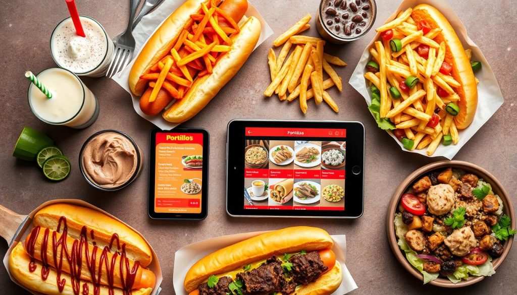 Portillo's online menu pricing options