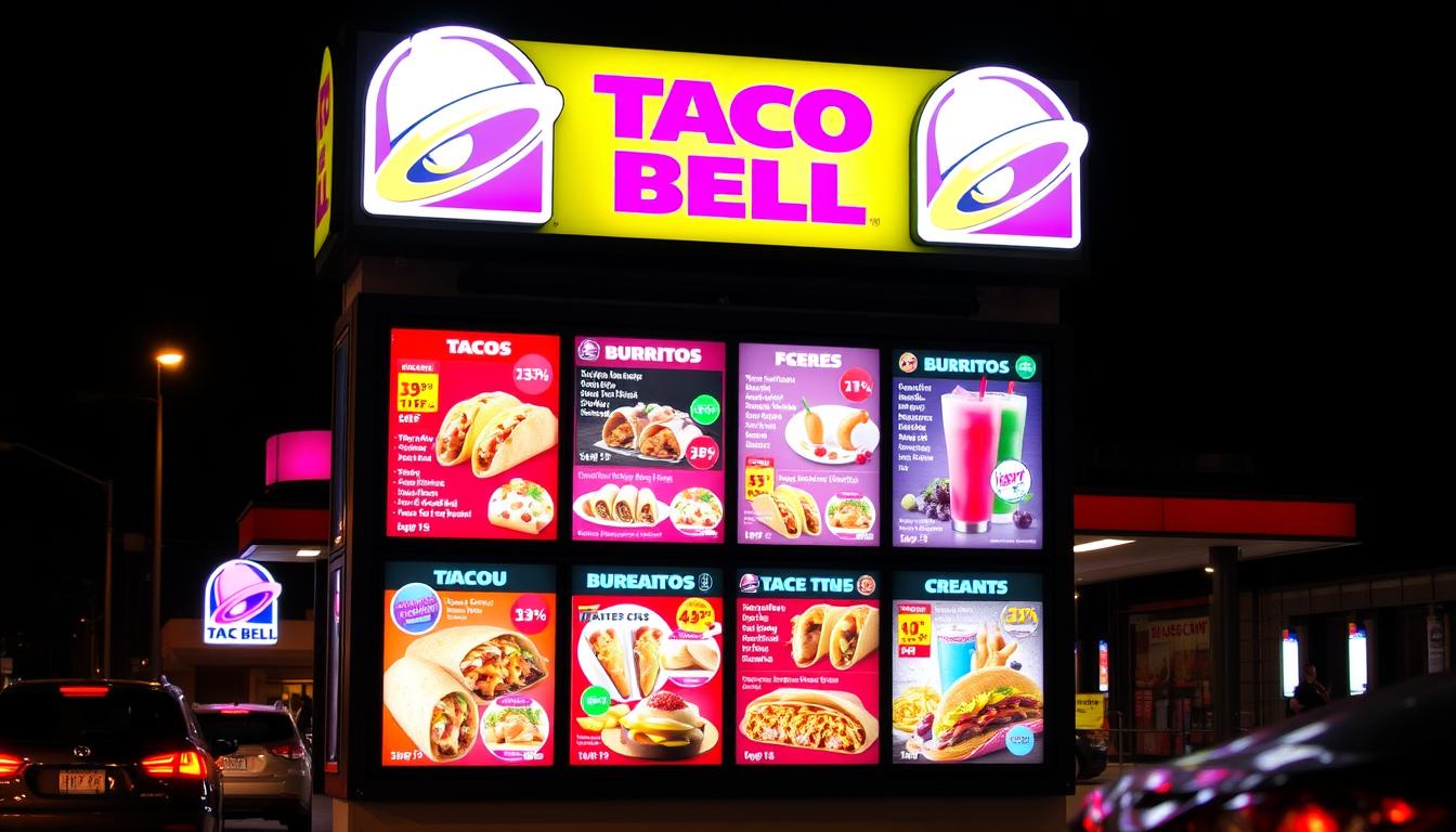 Taco Bell Drive-Thru Menu With Prices