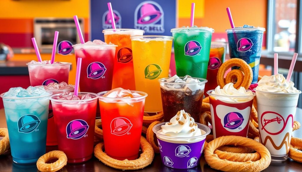 Taco Bell drinks and desserts menu