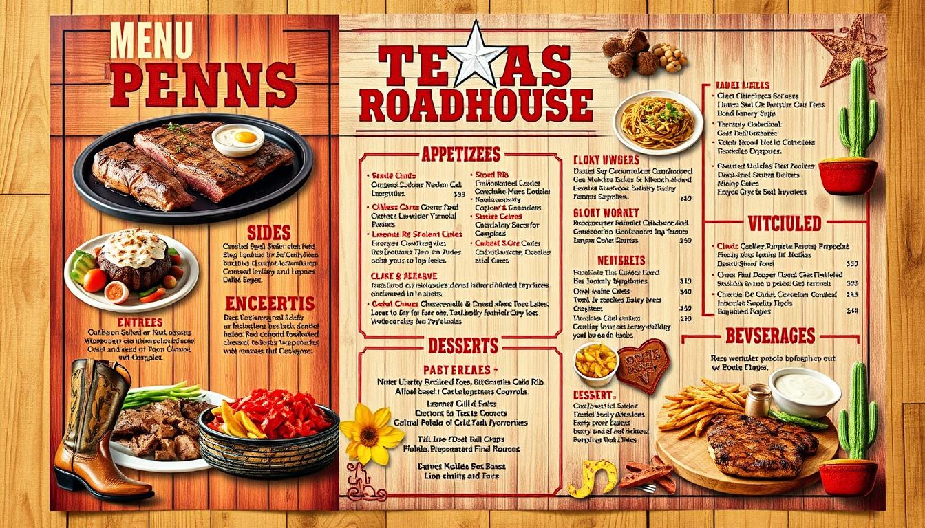 Texas Roadhouse Printable Menu With Prices