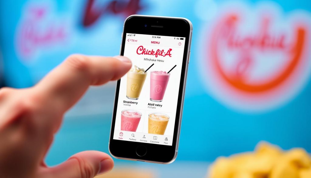 chick fil a milkshake app