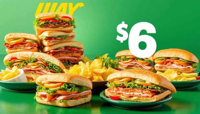 6 dollar menu subway