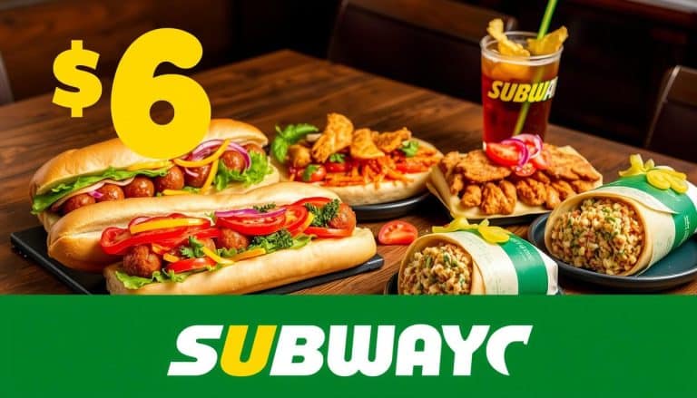 6 dollar menu subway