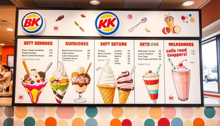 Burger King Ice Cream Menu