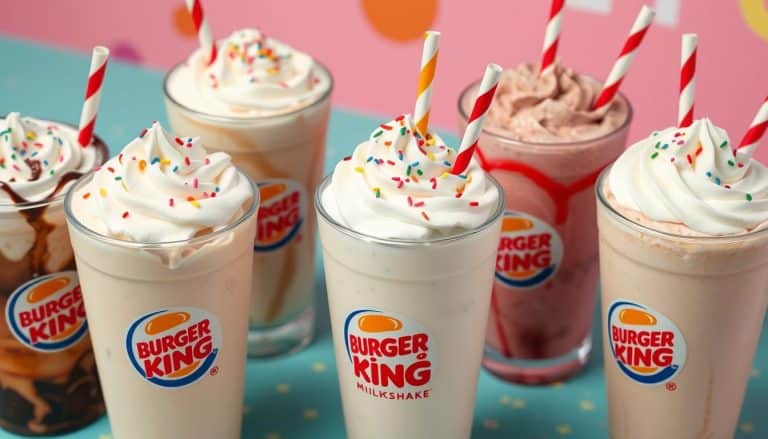 Burger King Milkshakes Menu