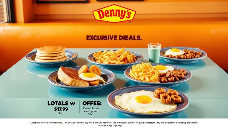 Denny's Senior Breakfast Menu