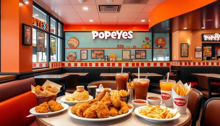 Dine-In Popeyes Menu