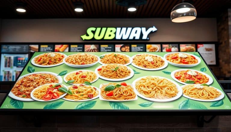 subway pasta menu