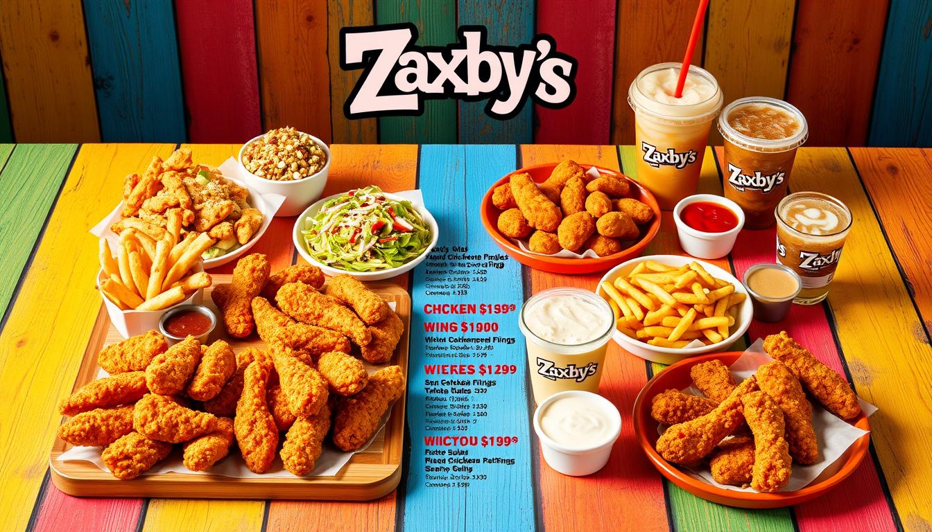 zaxby's menu with prices