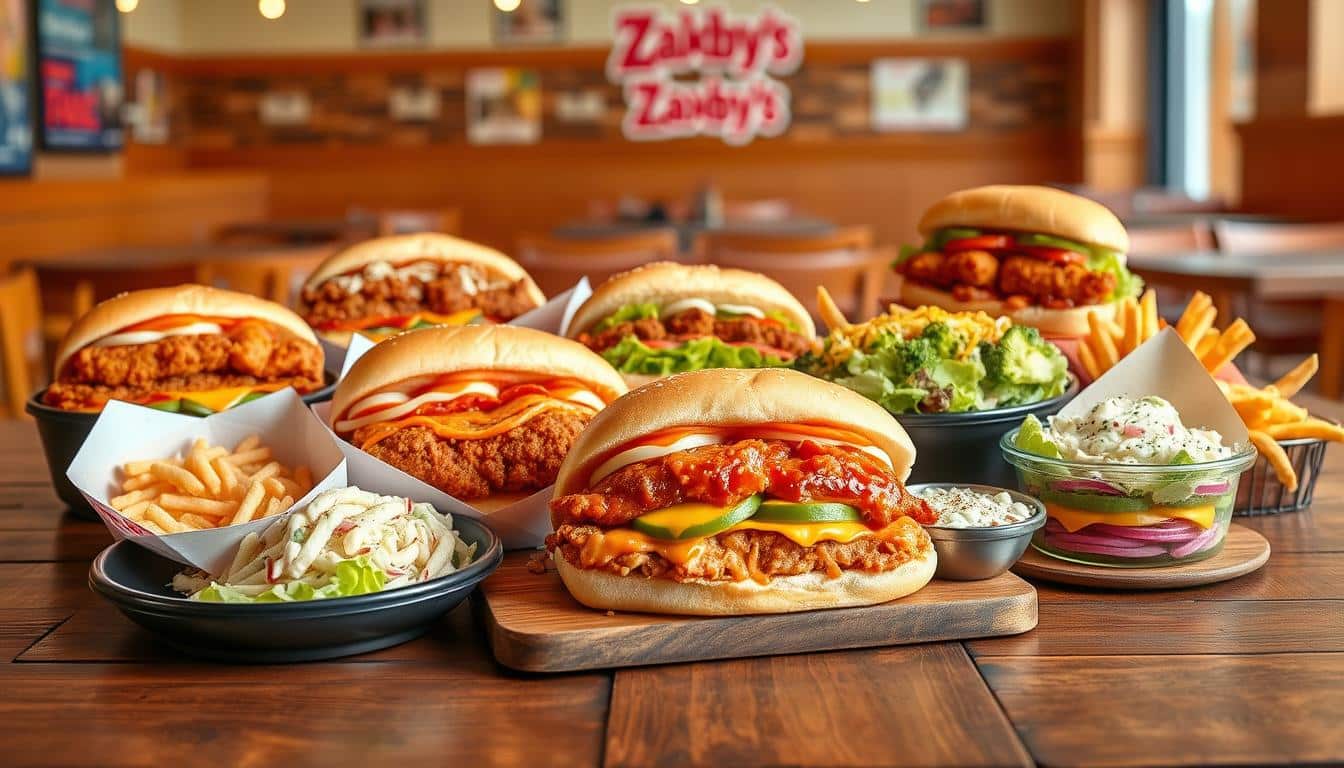 zaxby's sandwich menu